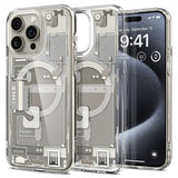 Spigen iPhone 15 Pro Cover Ultra Hybrid Zero One MagFit Natural Titanium