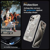 Spigen iPhone 15 Pro Cover Ultra Hybrid Zero One MagFit Natural Titanium