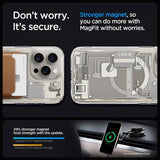 Spigen iPhone 15 Pro Cover Ultra Hybrid Zero One MagFit Natural Titanium