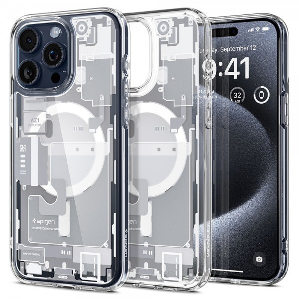 Spigen iPhone 15 Pro Cover Ultra Hybrid Zero One MagFit Hvid