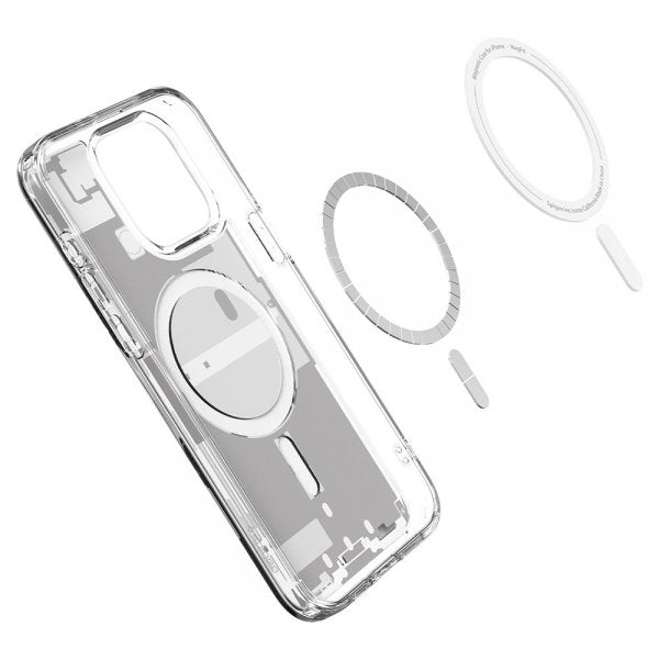 Spigen iPhone 15 Pro Cover Ultra Hybrid Zero One MagFit Hvid