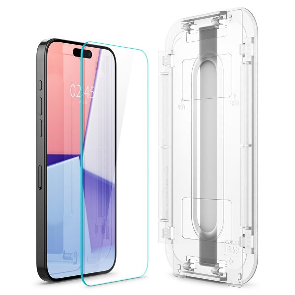 Spigen iPhone 15 Pro Skærmbeskyttelse GLAS.tR EZ Fit 2-pak
