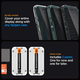Spigen iPhone 15 Pro Skærmbeskyttelse GLAS.tR EZ Fit Privacy 2-pak