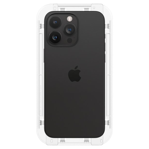 Spigen iPhone 15 Pro Skærmbeskyttelse GLAS.tR EZ Fit Privacy 2-pak