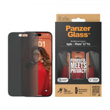 PanzerGlass iPhone 15 Pro Skærmbeskyttelse Ultra-Wide Fit Privacy EasyAligner