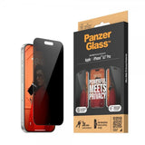 PanzerGlass iPhone 15 Pro Skærmbeskyttelse Ultra-Wide Fit Privacy EasyAligner