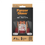 PanzerGlass iPhone 15 Pro Skærmbeskyttelse Ultra-Wide Fit Privacy EasyAligner