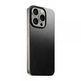 Nomad iPhone 15 Pro Skin Magnetic Leather Back Horween Sort