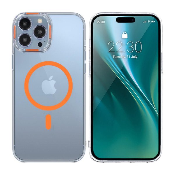 iPhone 15 Pro Cover TPU MagSafe Orange