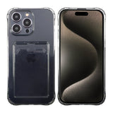 iPhone 15 Pro Cover Kortholder Stødsikkert Sort