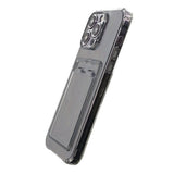 iPhone 15 Pro Cover Kortholder Stødsikkert Sort