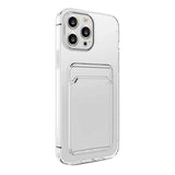 iPhone 15 Pro Cover Kortholder Stødsikkert Transparent