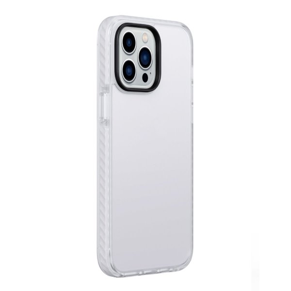 iPhone 15 Pro Cover Stødabsorberende TPU Hvid