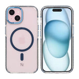Rvelon iPhone 15 Cover TPU MagSafe Blå
