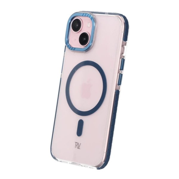 Rvelon iPhone 15 Cover TPU MagSafe Blå