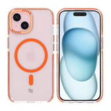 Rvelon iPhone 15 Cover Forstærkede Hjørner Orange