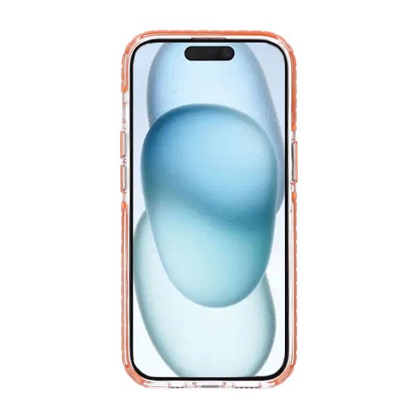 Rvelon iPhone 15 Cover Forstærkede Hjørner Orange