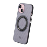 Rvelon iPhone 15 Cover Drejelig MagSafe Stand Sort