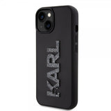 Karl Lagerfeld iPhone 15 Cover 3D Rubber Karl Sort