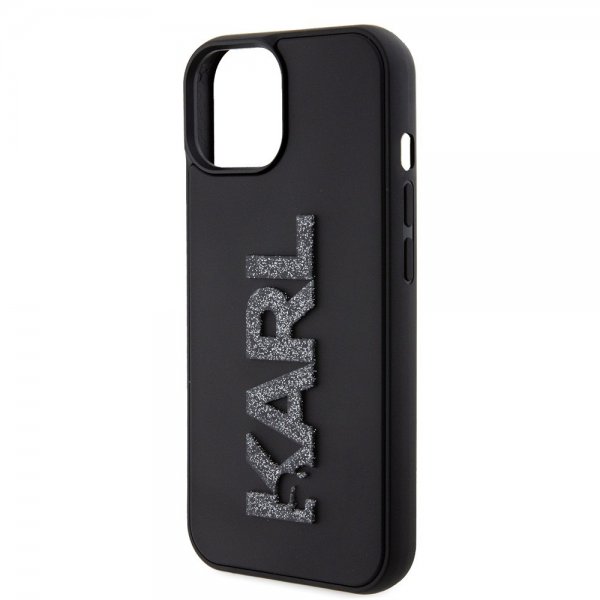 Karl Lagerfeld iPhone 15 Cover 3D Rubber Karl Sort