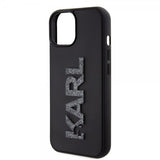 Karl Lagerfeld iPhone 15 Cover 3D Rubber Karl Sort