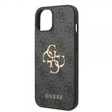 Guess iPhone 15 Cover 4G Logo Grå