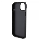 Guess iPhone 15 Cover 4G Metal Triangle Strass Sort