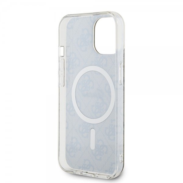 Guess iPhone 15 Cover 4G Pattern MagSafe Brun