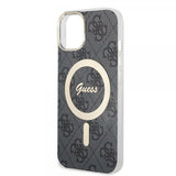 Guess iPhone 15 Cover 4G Pattern MagSafe Sort