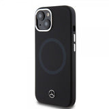 Mercedes Benz iPhone 15 Cover Bicolor MagSafe Sort