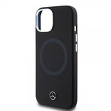 Mercedes Benz iPhone 15 Cover Bicolor MagSafe Sort