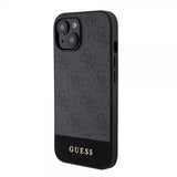 Guess iPhone 15 Cover Bottom Stripe MagSafe Sort