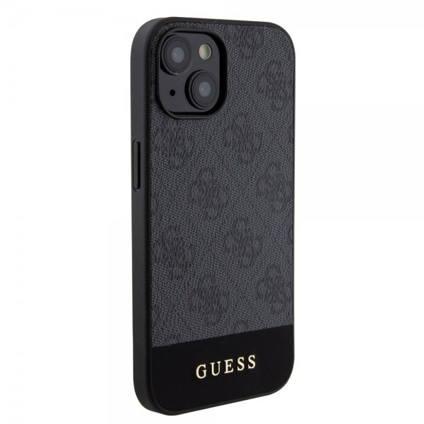 Guess iPhone 15 Cover Bottom Stripe MagSafe Sort