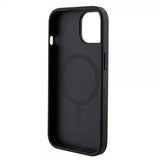 Guess iPhone 15 Cover Bottom Stripe MagSafe Sort