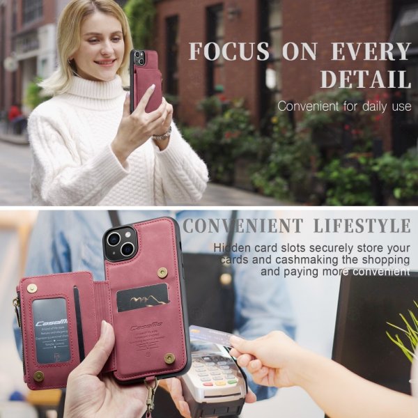 CaseMe iPhone 15 Cover C20 Serie Rød