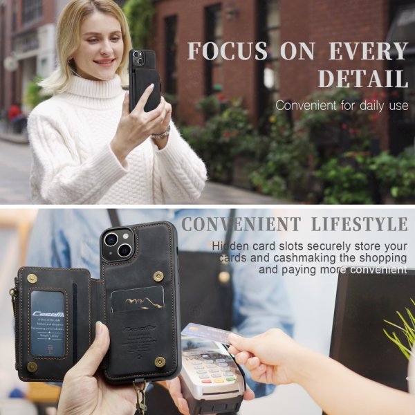 CaseMe iPhone 15 Cover C20 Serie Sort