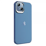 X-Level iPhone 15 Cover Kameraram Kickstand Blå