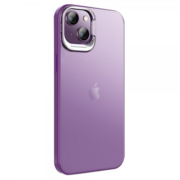 X-Level iPhone 15 Cover Kameraramme Støtteben Lilla