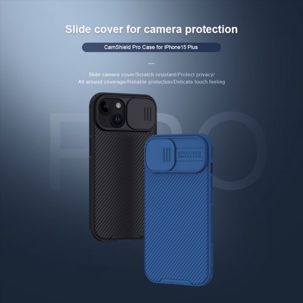 Nillkin iPhone 15 Cover CamShield Pro Sort
