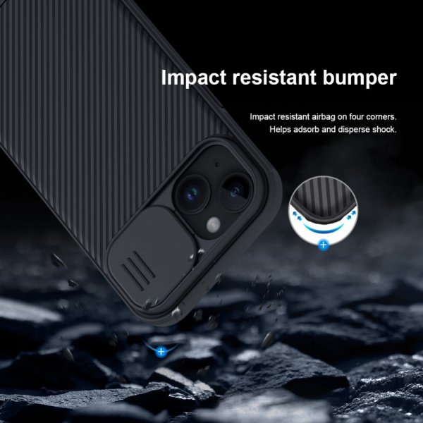 Nillkin iPhone 15 Cover CamShield Pro Sort