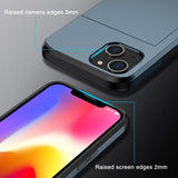iPhone 15 Cover Card Slide Blå