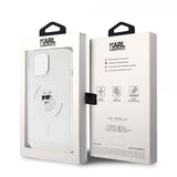 Karl Lagerfeld iPhone 15 Cover Choupette MagSafe Transparent