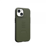 Urban Armor Gear (UAG) iPhone 15 Cover Civilian MagSafe Olive Drab