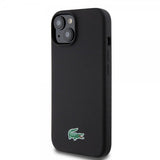 Lacoste iPhone 15 Cover Croc Logo MagSafe Sort