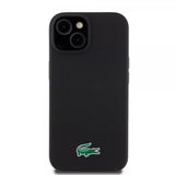 Lacoste iPhone 15 Plus Cover Croc Logo MagSafe Sort