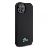 Lacoste iPhone 15 Cover Croc Logo MagSafe Sort