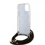 Guess iPhone 15 Cover Crossbody Cord Brun