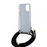 Guess iPhone 15 Cover Crossbody Cord Sort