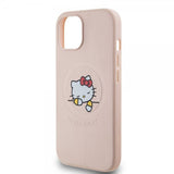 Hello Kitty iPhone 15 Cover Debossed Logo MagSafe Pink