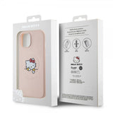 Hello Kitty iPhone 15 Cover Debossed Logo MagSafe Pink
